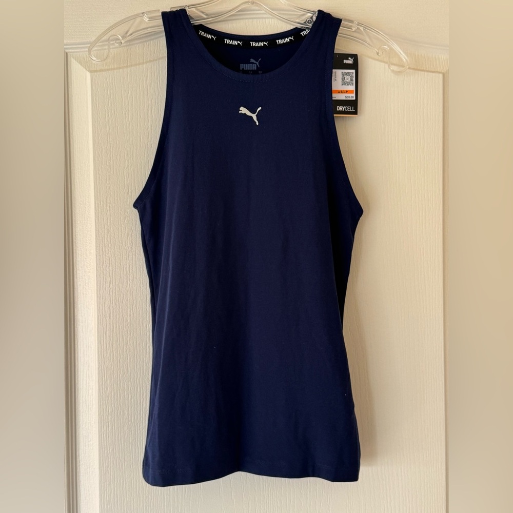 Puma Blue Sleeveless Tank Top